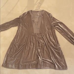 Free People velvet shirt/dress